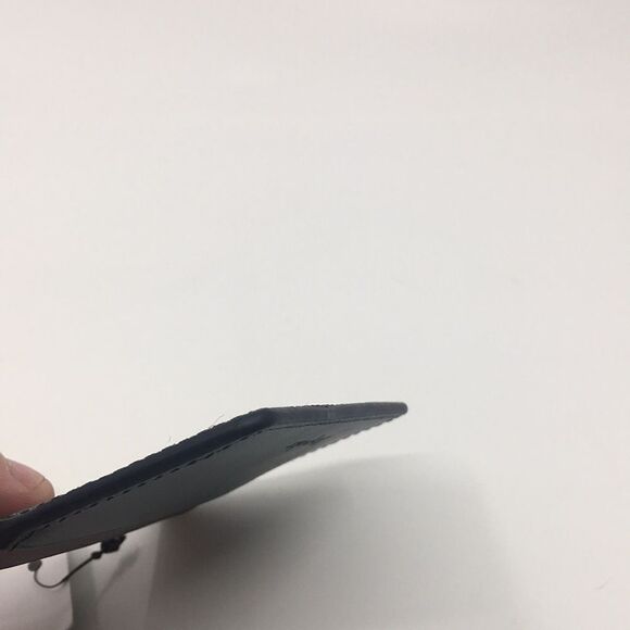 NWT Bespoke Unisex Dark Green Colorblock Leather Card Holder Wallet - Picture 13 of 15